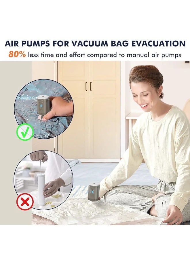 Generic Portable Electric Air Pump with Travel Lock – Rechargeable, Easy Inflation & Deflation – Safety Lock Feature with Red/Blue Indicator Light  - Image 2