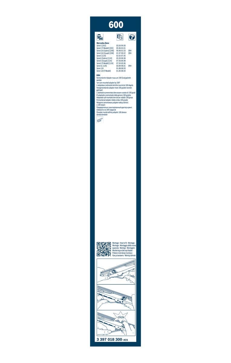 Bosch Wiper Blade 24 Inch - 3397018300 - Image 2