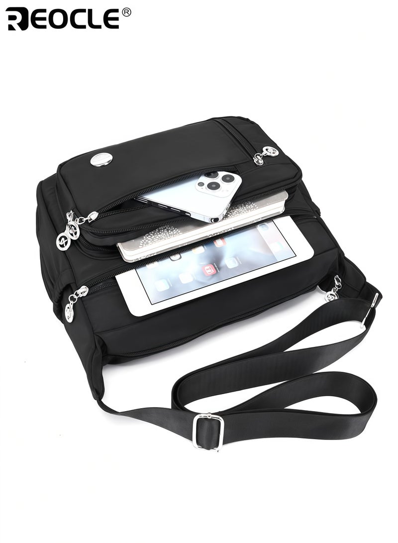 REOCLE Wome's Shoulder Handbag with Roomy Multiple Pockets and Top Handle Design Crossbody Purse with Fashion Tote Feature for Daily Versatile Use - Image 4