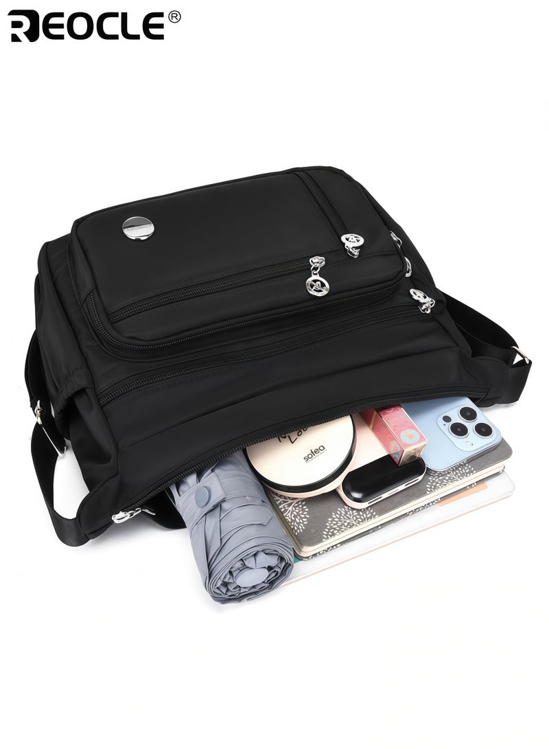 REOCLE Wome's Shoulder Handbag with Roomy Multiple Pockets and Top Handle Design Crossbody Purse with Fashion Tote Feature for Daily Versatile Use - Image 5