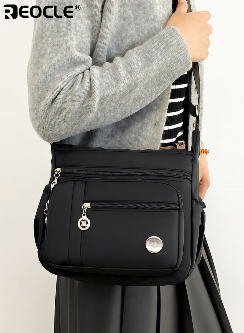 REOCLE Wome's Shoulder Handbag with Roomy Multiple Pockets and Top Handle Design Crossbody Purse with Fashion Tote Feature for Daily Versatile Use - Image 3