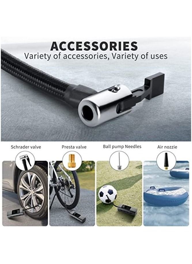 TAWA - Wireless Smart Air Pump Portable Car Air Compressor Tire Inflator Air Pump for Car Bike Tires Electric Tire Inflator Cordless Rechargeable Tire Pump for Car Bike Motorcycle Ball - Image 1