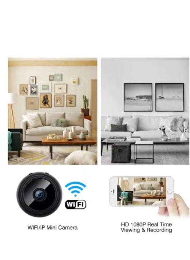 TIGER 4-Pack WiFi Mini Magnetic A9 Wireless Security Cameras – Full HD 1080P Indoor Surveillance Cameras with Motion Detection, Infrared Night Vision, Real-Time Alerts & Remote Viewing – Compact Magnetic Design for Easy Mounting in Home, Office, or Business – Smart Wireless Video Monitoring Kit  - Image 3