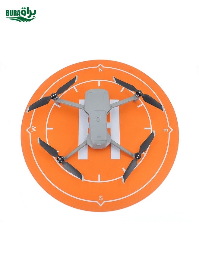 براق لـ DJI Mavic Mini / Air 2 / / Air 2S Startrc RC Drone Quadcopter Portable Starial Parting Fast-Fold Handing Pad ، القطر: 50 سم (Orange)  - Image 5