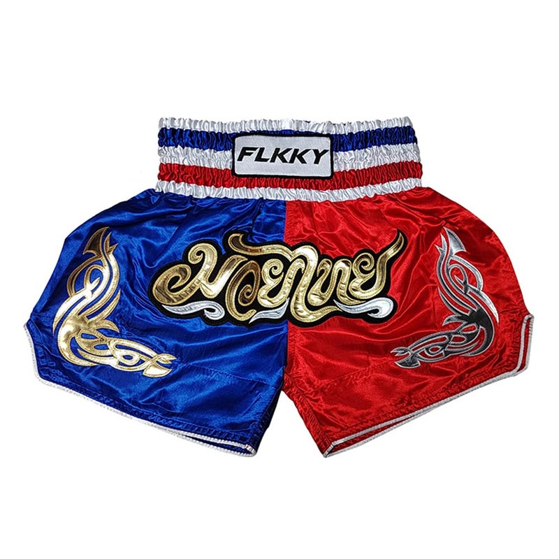 FLKKY Muay Thai Shorts Boxing Shorts for Men Women High Grade Martial Arts Training Gym Trunks Classic Boxing Shorts - Image 2