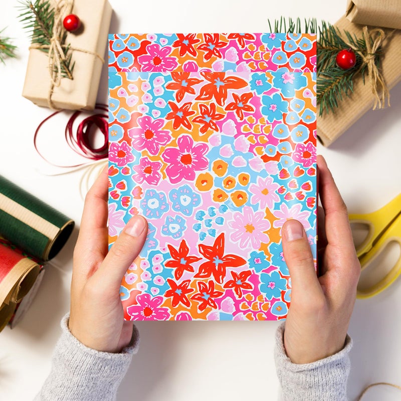 POLYSELLS 100pcs 6x9 Inches Poly Mailers Waterproof & Tear Resistant Mailing Envelopes, Cute Small Business Bags for Clothes, Gifts - Flowers - Image 5