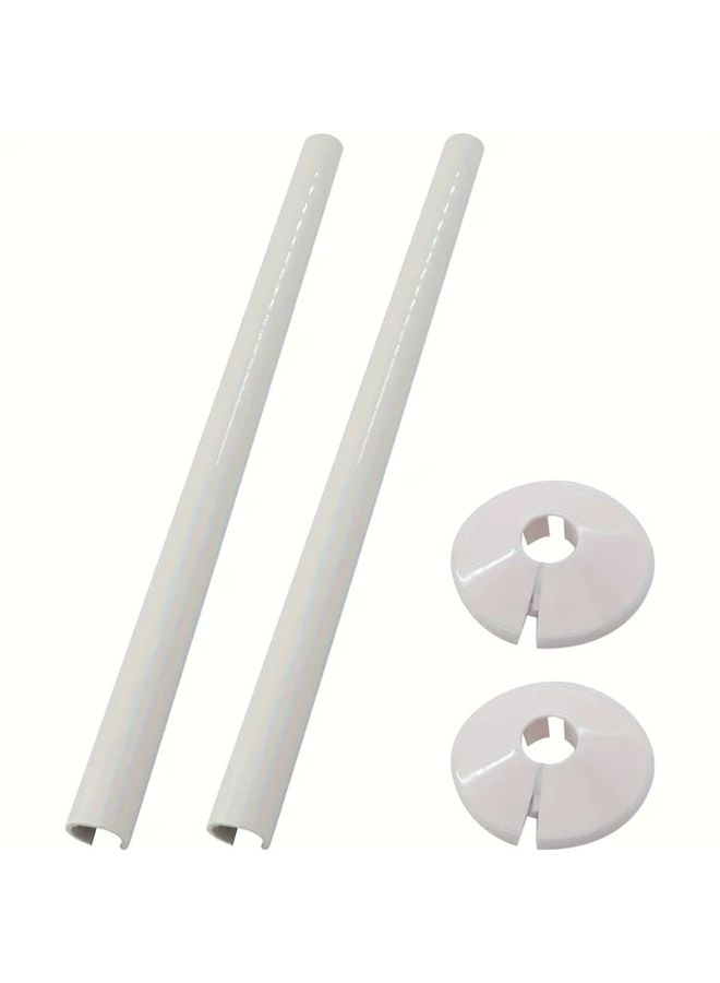 Black Decorative Radiator Exhaust Pipe Covers for Gas Water Heaters Easy Snap On Installation - Image 3