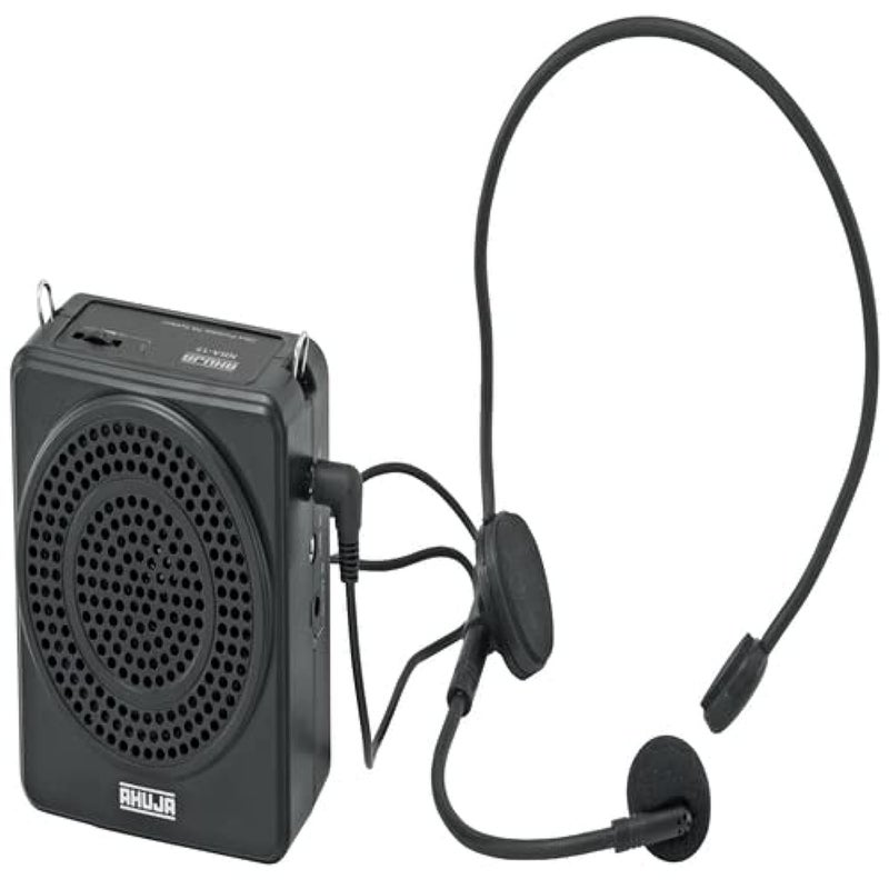 Ahuja NBA-15 Portable Rechargeable Speaker with 1 No Neckband Microphone, Black, 340GMS - Image 4