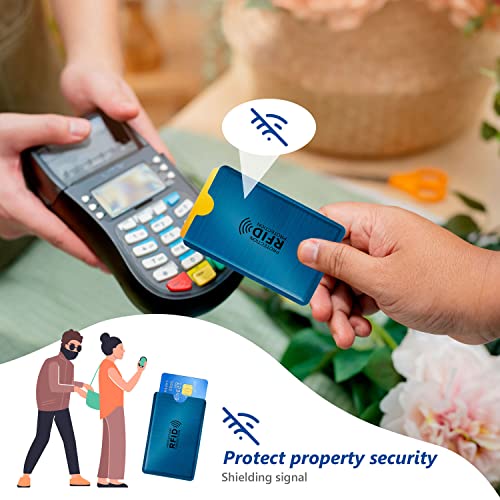 RAYNAG 25 Pack RFID Blocking Sleeves for Credit Card ID Card Holders Identity Protection Aluminum Foil Covers, Fits Wallet/Purse Slot Perfectly - Image 5