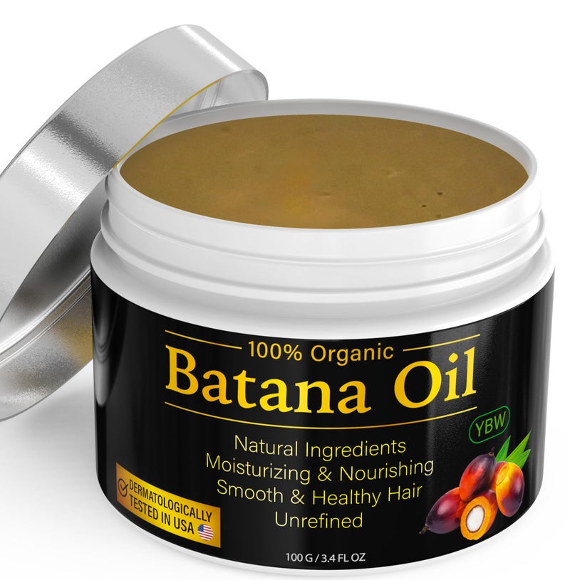 YBW 100% Natural Raw Batana Oil for Hair Growth, Dr. Sebi Hair Oil from Honduras, Prevent Hair Loss, Eliminates Split Ends for Men & Women - Image 1