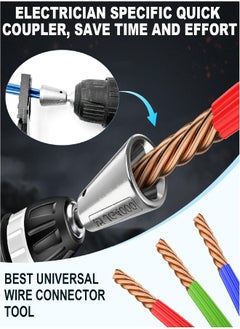 Generic 2 Pack Wire Twister Tool for Drill, Drill Wire Twister, Wire Twister Wire Connector Wire Twisting Tool, Wire Nut Twister for Electrical Power Drill  - Image 2