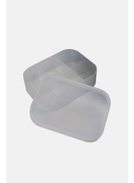 KEYWAY Desktop Organizer With Lid 6 Compartments, Transparent  - Image 2