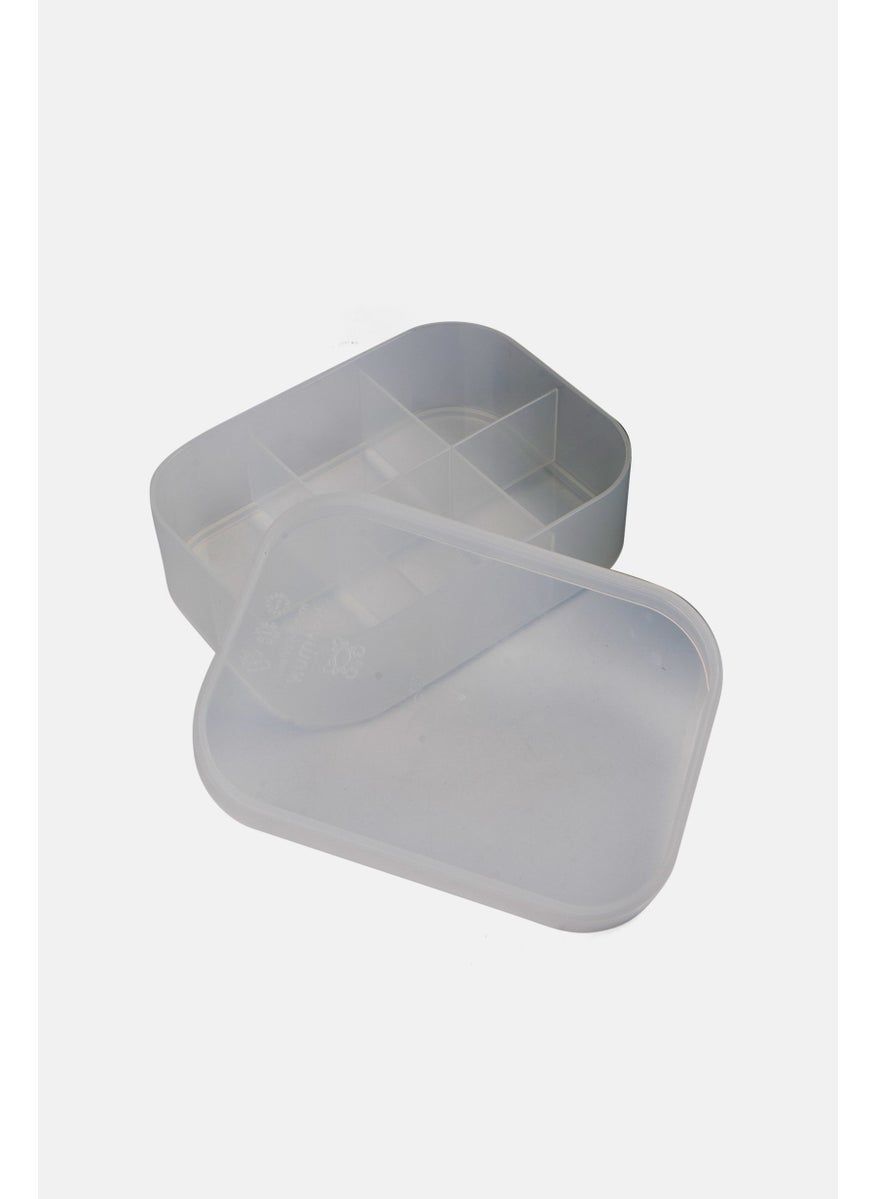KEYWAY - Desktop Organizer With Lid 6 Compartments, Transparent - Image 1