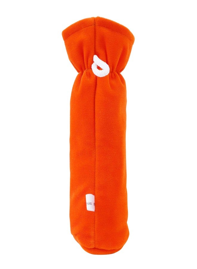 Da Anushi Soft Plush Stretchable Baby Feeding Bottle Cover Easy to Hold Strap with Cute Animated Cartoon| Suitable for 130-250 Ml Feeding Bottle(Orange-Light Pink) - Image 4