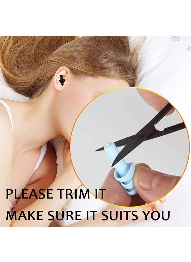 fantasize - 6 Pairs Reusable Silicone Ear Plugs, Waterproof Hypoallergenic Noise Reduction Earplugs for Hearing Protection, Suitable for Sleeping, Snoring, Swimming, Concerts - Image 1