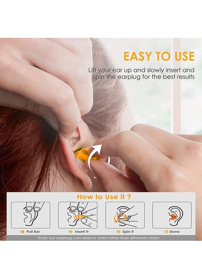 fantasize 6 Pairs Reusable Silicone Ear Plugs, Waterproof Hypoallergenic Noise Reduction Earplugs for Hearing Protection, Suitable for Sleeping, Snoring, Swimming, Concerts  - Image 4
