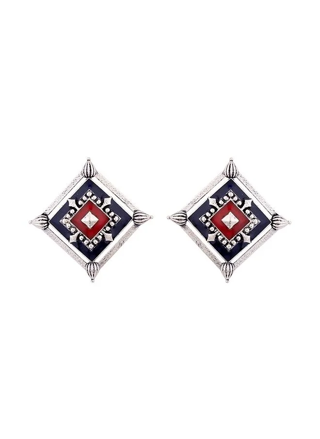 VOYLLA Mandala Rangoli Inspired Earrings