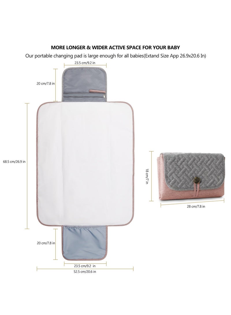RedMapleTEK Foldable Diaper Bag for Going Out, Portable Baby Changing Pad - Image 4