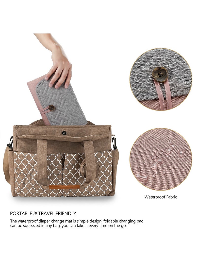 RedMapleTEK Foldable Diaper Bag for Going Out, Portable Baby Changing Pad - Image 5