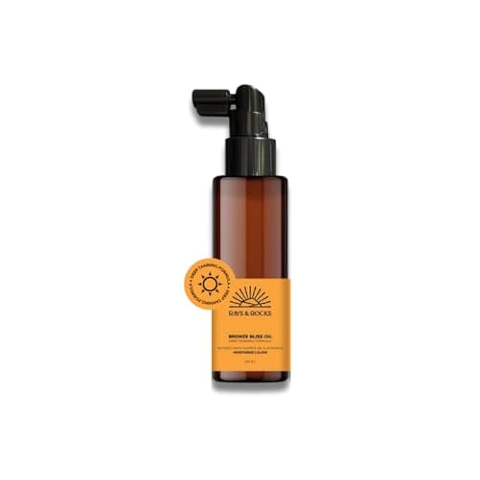 Rays & Rocks Bronze Bliss Oil, Tanning Formula with Carrot Seed Oil and Vitamin E, 100 ml