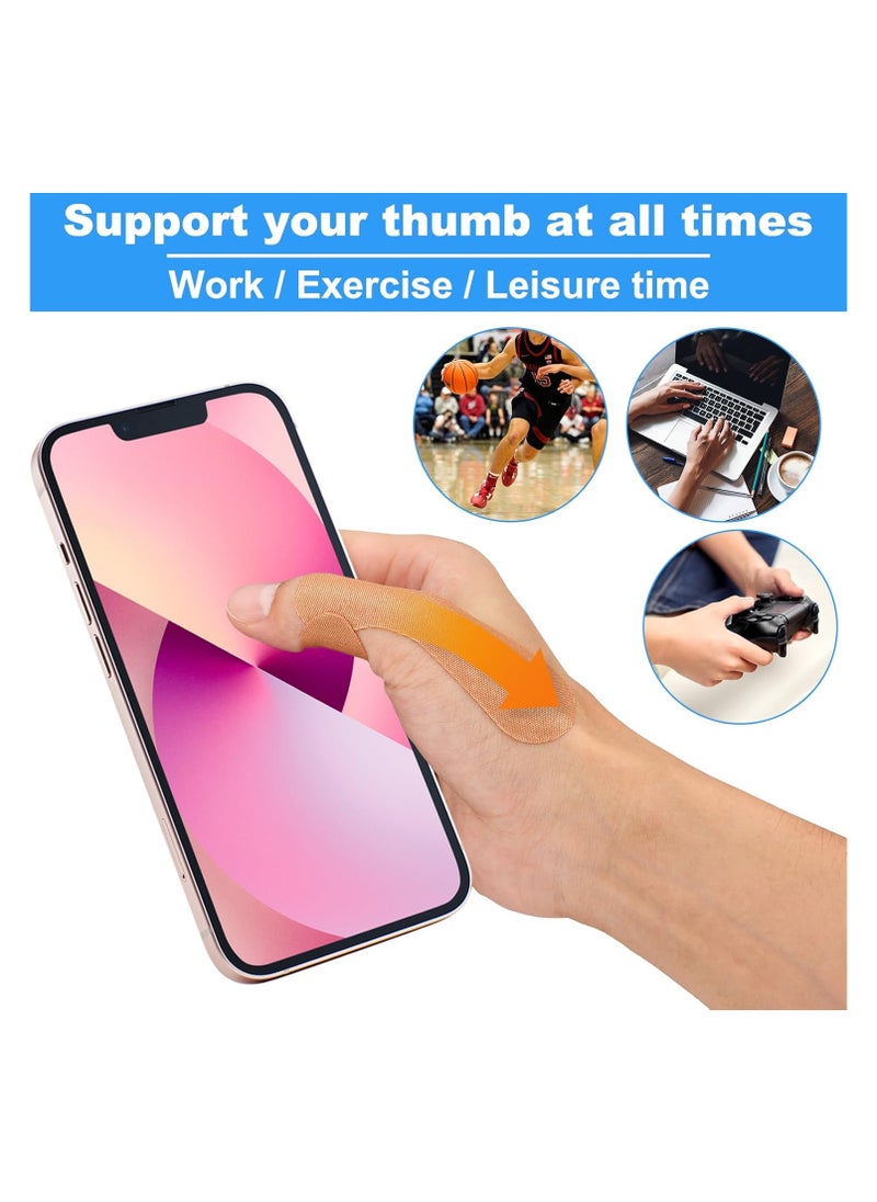 20PCS Thumb Support Tape for Arthritis ,Self Adhesive Thumb Protecting Straps, Elastic Thumb Pain Relieving Patch for Sport Housework Joint Support
