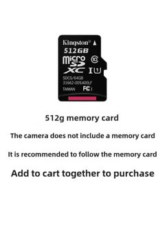 4K Camera HD Head-mounted Professional Anti-shake Recorder Helmet Sports Camera First Perspective Riding-Body Color:512g TF Memory Card
