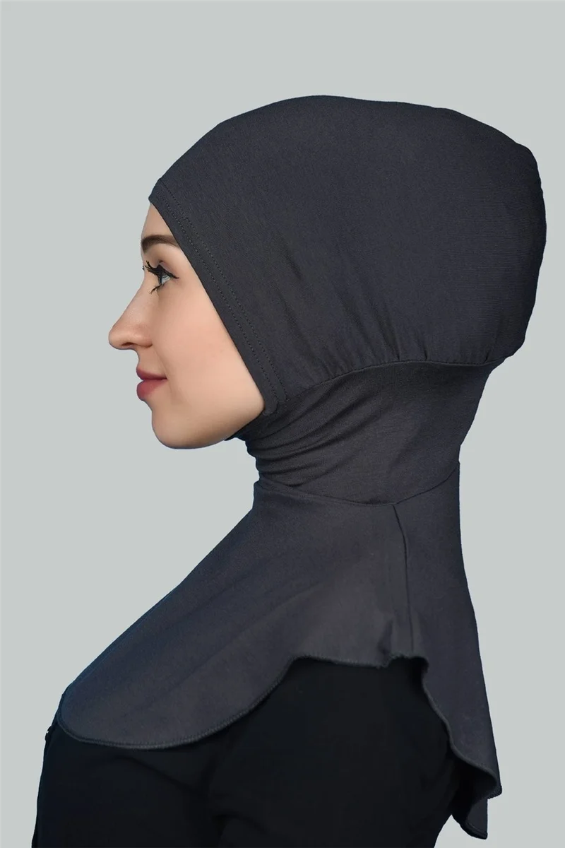 Altobeh Women's Hijab Practical Neck Collar Hijab - Sports Bonnet - Smoked