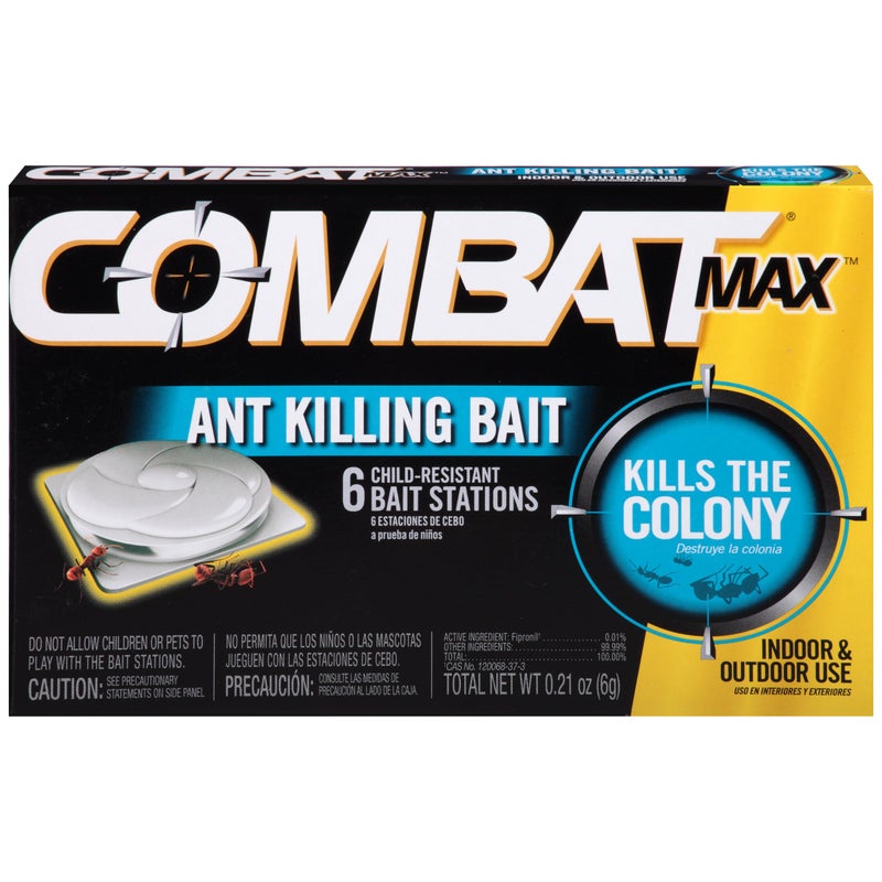 Combat Max Ant Killing Bait Stations, Indoor and Outdoor Use, 6 Count - Image 1