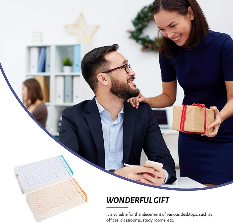 بطاقات الوقت الحراري الأسبوعية لمكتب مسجل الحضور 50 عبوة - Image 3