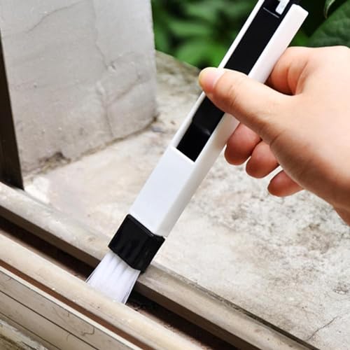 COOFANDY Window or Sliding Door Track Cleaning Tool Hand-held Groove Gap Cleaning Brush, 4 Pcs Window Sill Cleaner Duster for Car Vent Keyboard Window Blinds Air Conditioning - Image 2