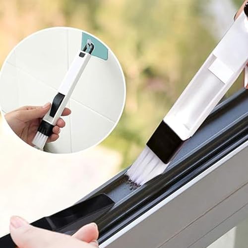 COOFANDY Window or Sliding Door Track Cleaning Tool Hand-held Groove Gap Cleaning Brush, 4 Pcs Window Sill Cleaner Duster for Car Vent Keyboard Window Blinds Air Conditioning - Image 4