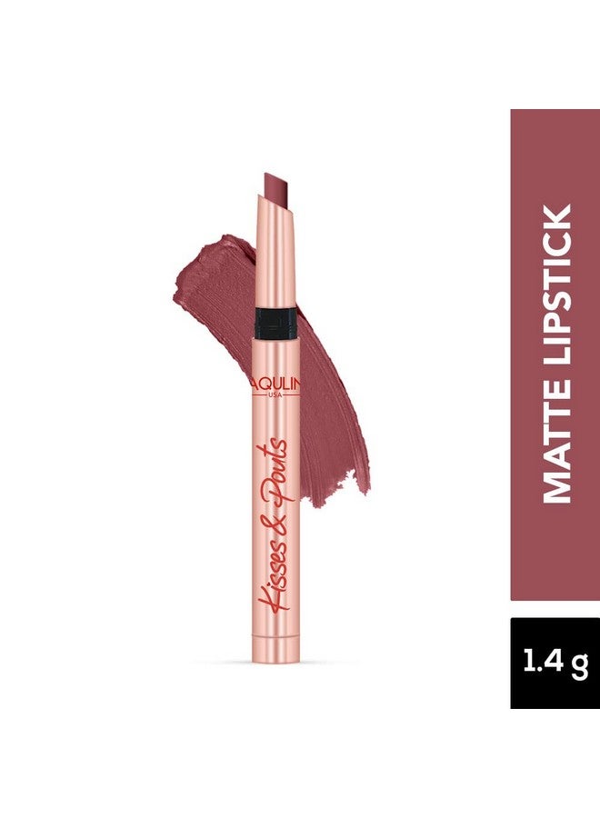 جاكلين يو أس أيه أحمر شفاه غير لامع مقاوم للتلطخ وغني بفيتامين إي من كيسز آند بوتس، 1.4 جرام، أنجل كيس 05 - Image 2