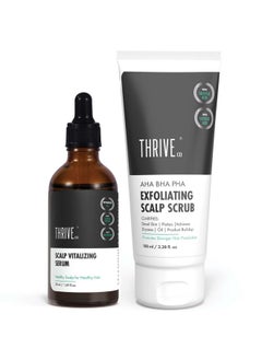 Scalp Care Kit: Aha Bha Pha Exfoliating Scalp Scrub,100Ml & Vitalizing Serum,50Ml | For Scalp Related Problems Like Dryness, Dandruff & Itchiness | Provides Clean Scalp & Promotes Hair Growth - pzsku/Z3A713CC5F83985E5C44BZ/45/_/1735816749/c2e48592-fa7a-4757-967d-77a8bbb7921c