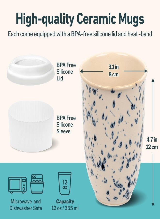 NOVA CERAMICS Blue Dot Mug - Image 3