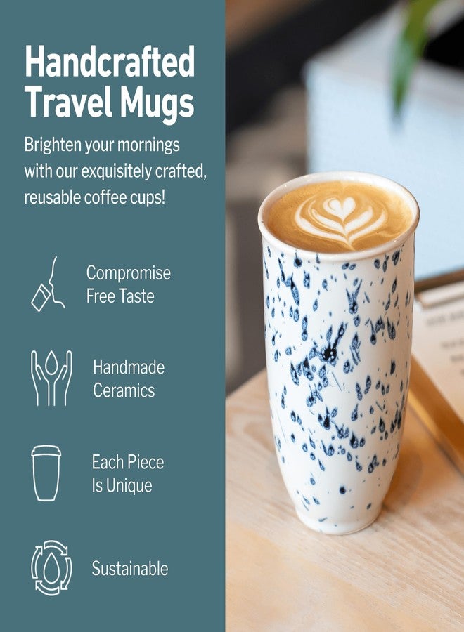 NOVA CERAMICS Blue Dot Mug - Image 2