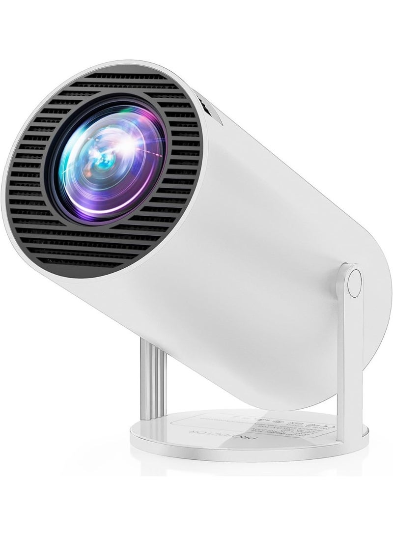 4K Smart Portable Mini Projector HY300 , Mini Projector with WiFi and Bluetooth 5.0 Built in Apps,180 Degree Flip, Home Video Projector,Smart Portable Projector with 180° Rotation Keystone, Compatible with HDMI/USB/TV Stick/phone/Laptop - Image 1