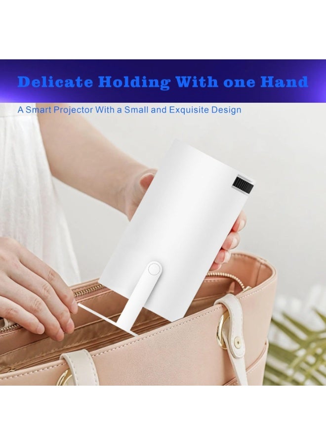 4K Smart Portable Mini Projector HY300 , Mini Projector with WiFi and Bluetooth 5.0 Built in Apps,180 Degree Flip, Home Video Projector,Smart Portable Projector with 180° Rotation Keystone, Compatible with HDMI/USB/TV Stick/phone/Laptop - Image 4