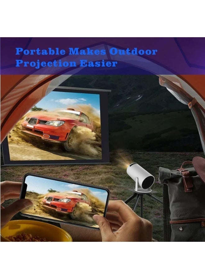 تنم جهاز عرض صغير محمول ذكي بدقة 4K HY300، جهاز عرض صغير مزود بتطبيقات مدمجة مثل WiFi وBluetooth 5.0، قلاب 180 درجة، جهاز عرض فيديو منزلي، جهاز عرض ذكي محمول مع دوران 180 درجة، متوافق مع HDMI/USB/TV Stick/الهاتف/الكمبيوتر المحمول - Image 5