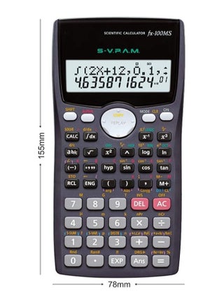 FX-100MS Non-Programmable Scientific Calculator, 2-line display, 240 functions - pzsku/Z3A714377900CDF5A8C78Z/45/_/1699473219/f2c7a376-aa0d-48b5-b4c8-2e50149ea2a2