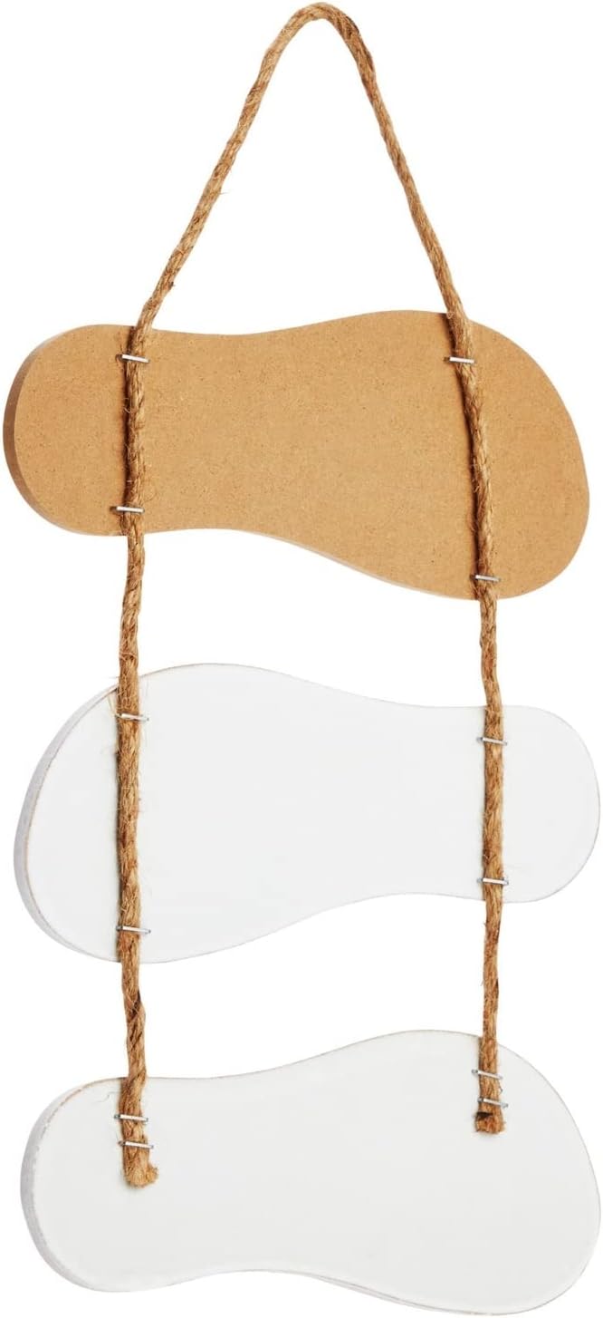 Juvale Good Vibes Only Sign Wooden Flip Flop Beach Decor NauticalInspired Hanging Sign for Homes Summer Displays OceanThemed Residences Vacation Properties Office Spaces 9x12 in - Image 5