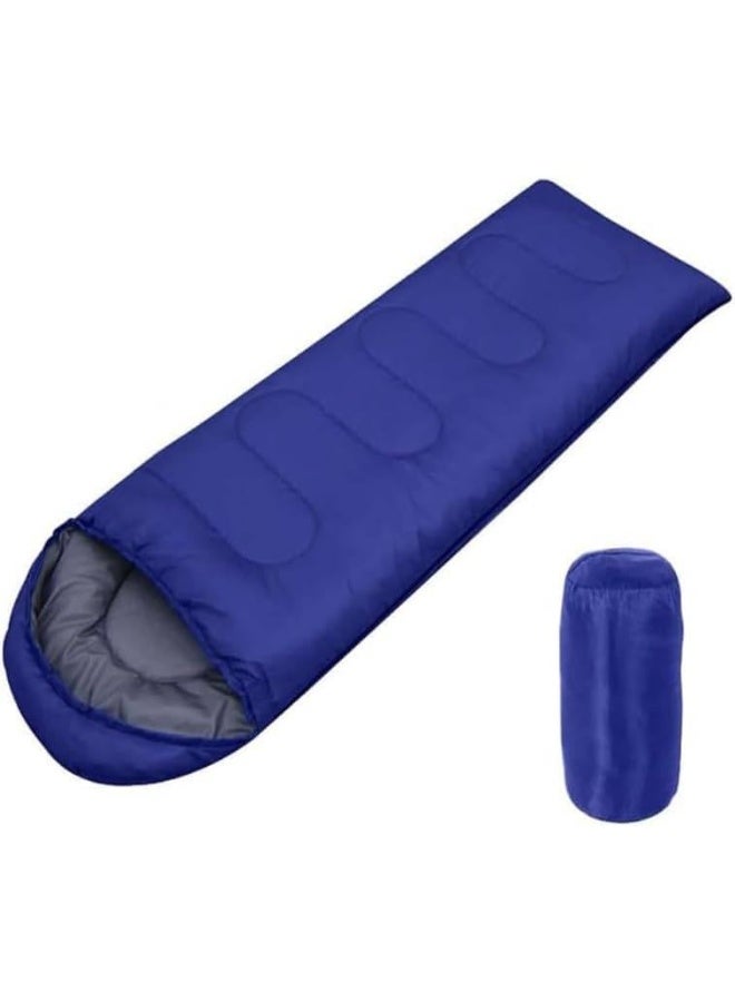 MOMENT Outdoor Camping Sleeping Bag For Adult, Lightweight 180Cm Length Bag 30Cm Cap Envelope Design Sleeping Bag With Eyemask Sleep Bags For Kids Adults Girls Women For Backpacking/Hiking  - Image 1