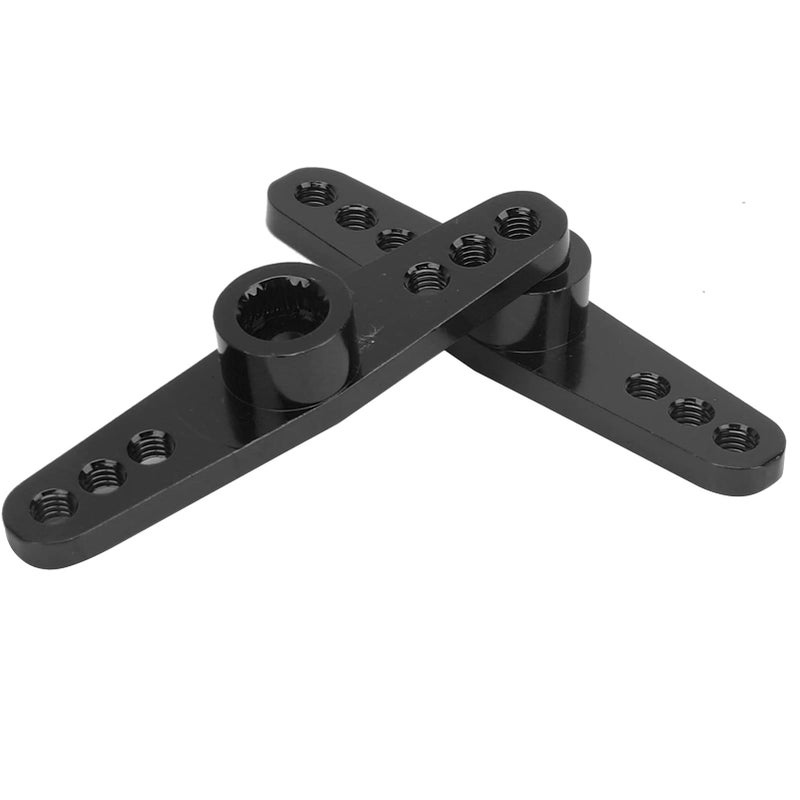 Black Aluminium Alloy 25T CNC RC Steering Servo Arm Set 2pcs For 10 Scale RC Car - Image 5