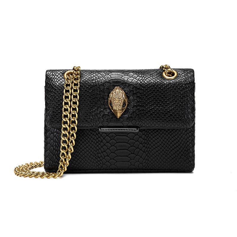 Kurt Geiger Women's Small Square Crossbody Bag – Eagle Head Design, Chain & Rhinestone Accents - Image 5