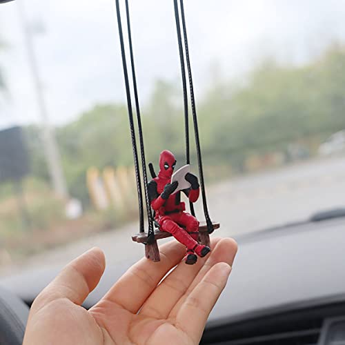 WYJS Funny Anime Car Mirror Hanging Accessories Car Pendant Reading Deadpol Ornaments Auto Rearview Mirror Decoration Car Accessories Car Interior Decor - Image 5