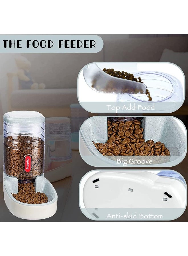 Neostyle NeoStyle Automatic Dog Cat Feeder and Water Dispenser, 3.8L Large Capacity Dog Water Dispenser Dog Food Dispenser Set for Small, Medium and Large Pets  - Image 2