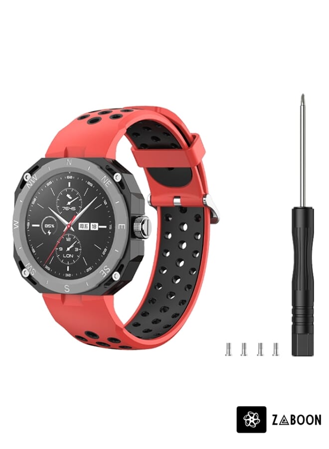 Zaboon Huawei Watch GT Cyber Two-Color Breathable Watch Band - Image 1