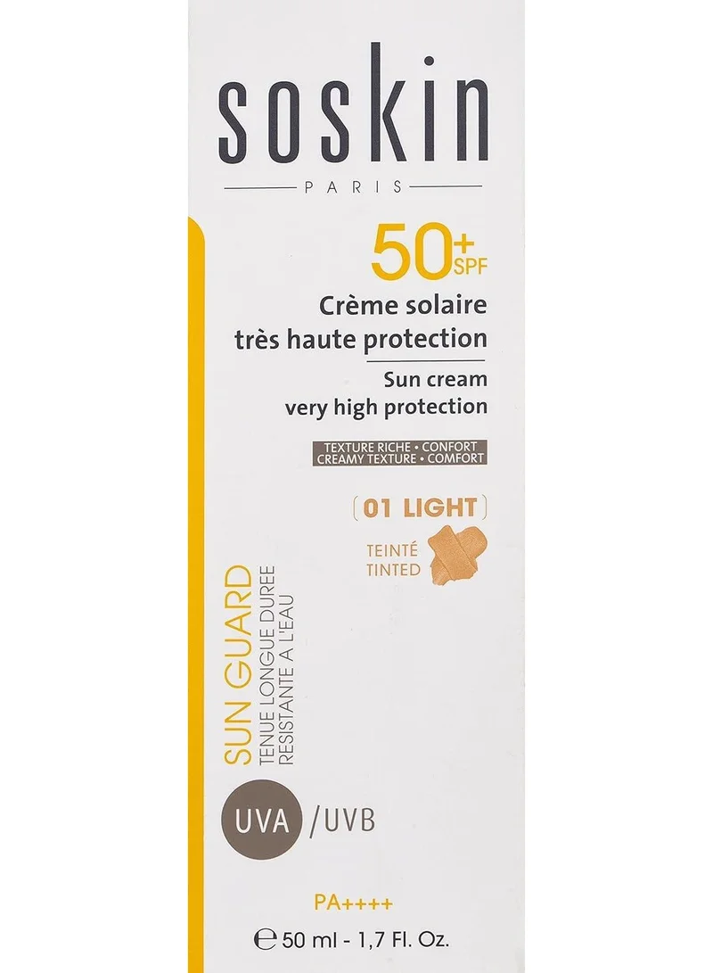 Soskin  SOSKIN SUN CREAM PROTECTION SPF 50+ 01 LIGHT 50ML : 121833 for Women | Best Price UAE