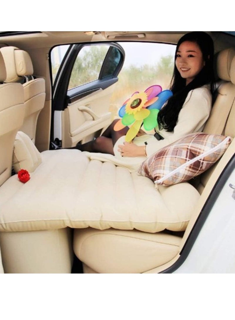Generic Car Travel Bed 138 * 85 45Cm Suv Air Mattresses Inflatable For Camping Children Rear Double Adjustable Sleeping Pad Airbed Seat Cover Cushion Flocking Cloth Mvp With Pump - Image 4