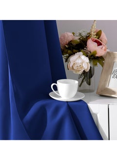 KYD 1 Panel Blackout Curtains,Darkening Curtains Decorative Thread Foil Blackout Curtains, Thermal Insulated Room Darkening Curtains for Bedroom Living Room 214x132 cm  - Image 5