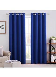 KYD 1 Panel Blackout Curtains,Darkening Curtains Decorative Thread Foil Blackout Curtains, Thermal Insulated Room Darkening Curtains for Bedroom Living Room 214x132 cm  - Image 1
